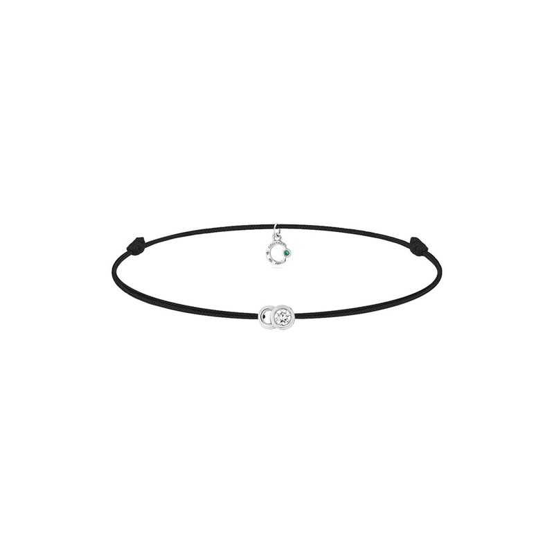 Courbet 18k 0.05 Ct. Tw. Lab Grown Diamond Let's Commit Bracelet